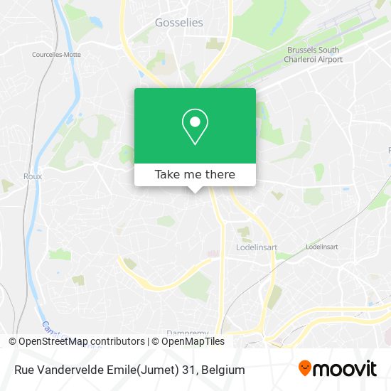 Rue Vandervelde Emile(Jumet) 31 map