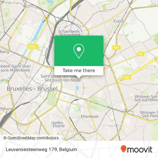 Leuvensesteenweg 179 map