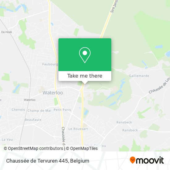 Chaussée de Tervuren 445 map