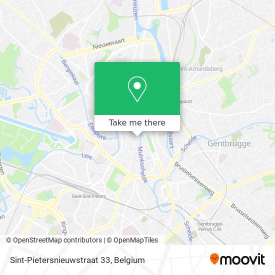 Sint-Pietersnieuwstraat 33 plan