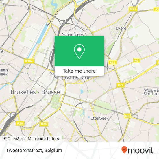 Tweetorenstraat map