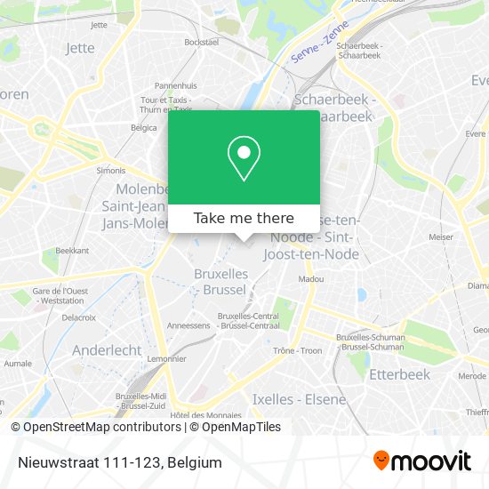 Nieuwstraat 111-123 map