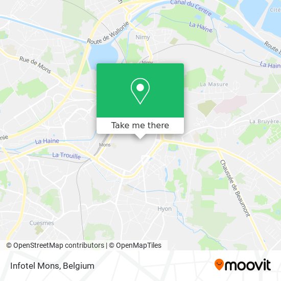 Infotel Mons map