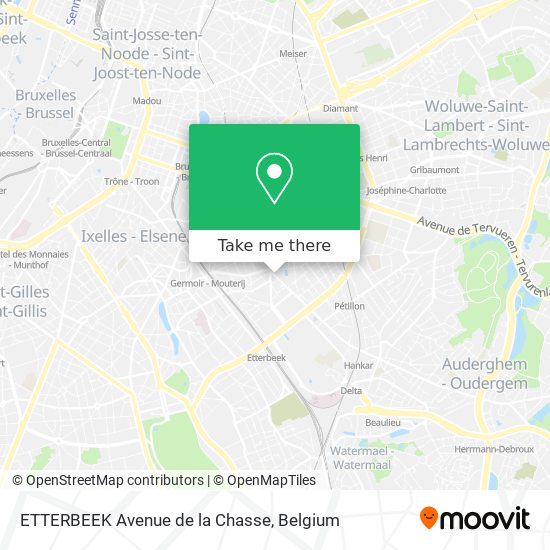 ETTERBEEK Avenue de la Chasse map