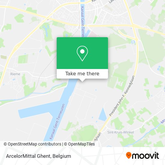 ArcelorMittal Ghent map