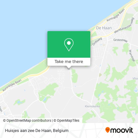 Huisjes aan zee De Haan plan