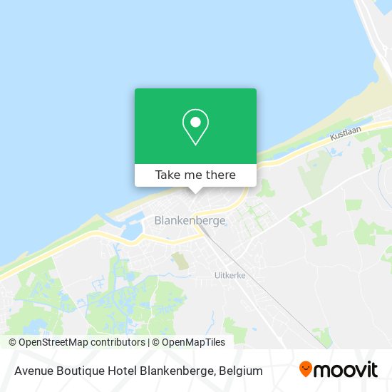 Avenue Boutique Hotel Blankenberge map