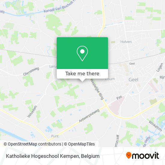 Katholieke Hogeschool Kempen map