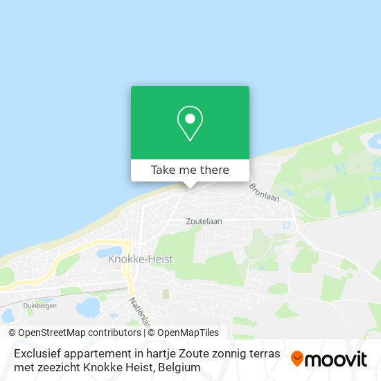 Exclusief appartement in hartje Zoute zonnig terras met zeezicht Knokke Heist map