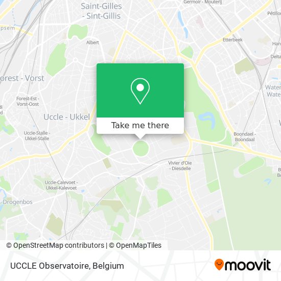 UCCLE Observatoire map
