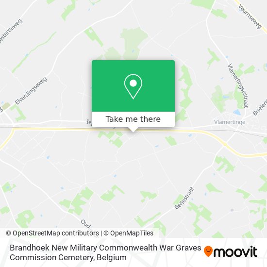 Brandhoek New Military Commonwealth War Graves Commission Cemetery plan