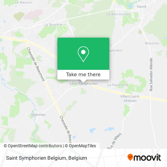 Saint Symphorien Belgium map