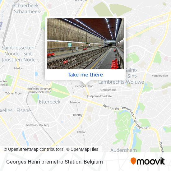Georges Henri premetro Station map
