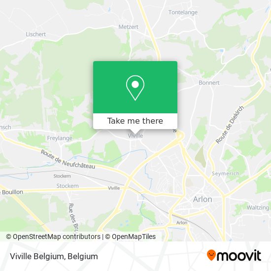 Viville Belgium map