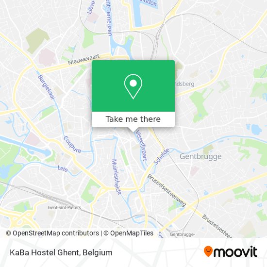 KaBa Hostel Ghent map