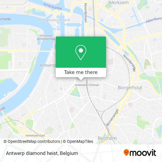 Antwerp diamond heist map