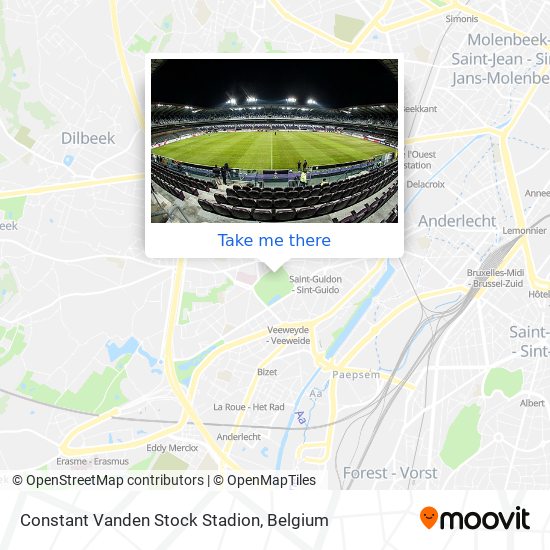 Constant Vanden Stock Stadion map