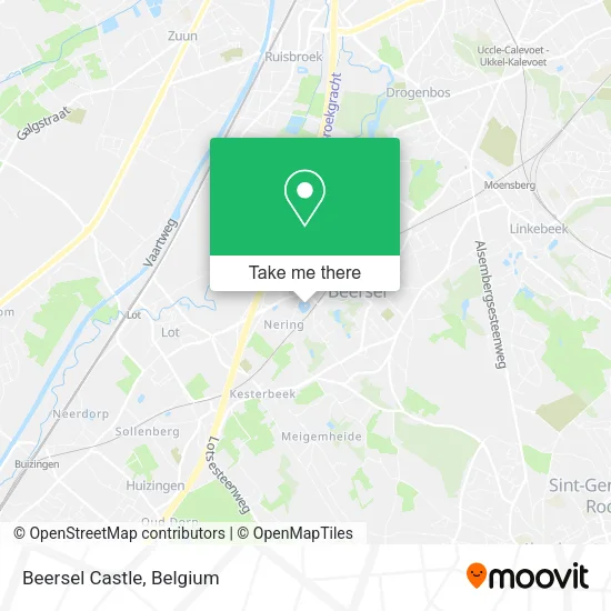 Beersel Castle map