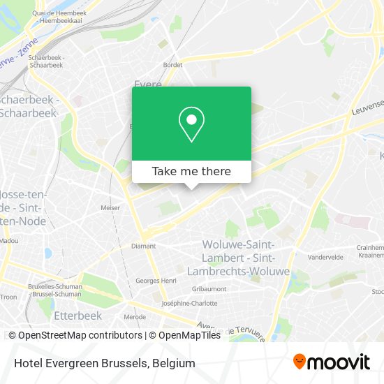 Hotel Evergreen Brussels plan