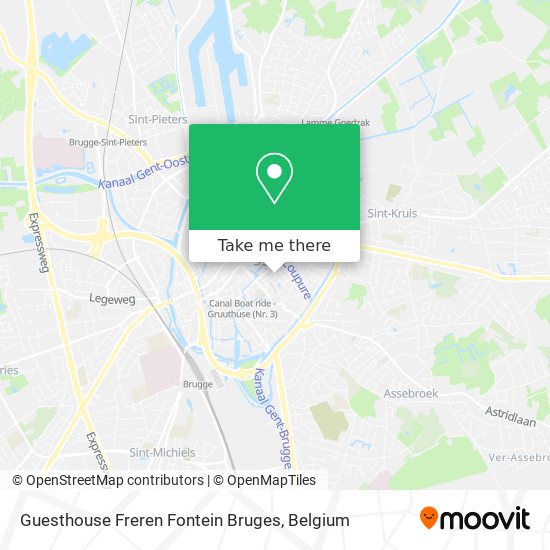 Guesthouse Freren Fontein Bruges plan