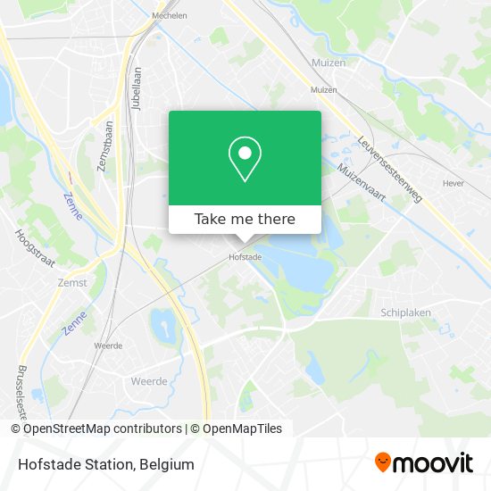 Hofstade Station map
