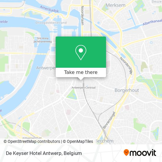 De Keyser Hotel Antwerp map