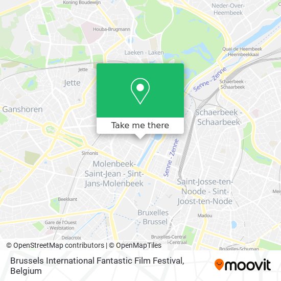 Brussels International Fantastic Film Festival map