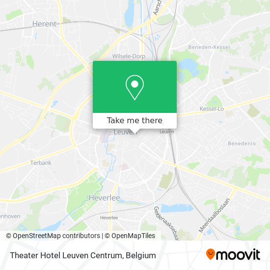 Theater Hotel Leuven Centrum map