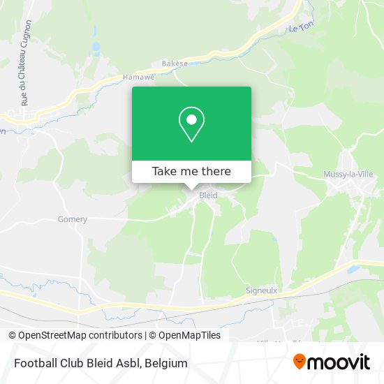 Football Club Bleid Asbl map
