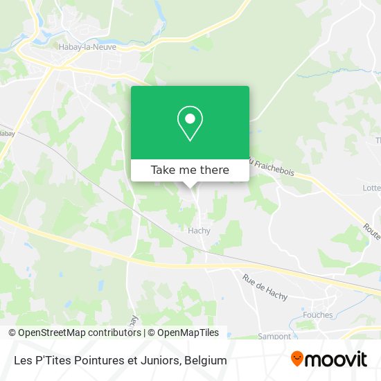 Les P'Tites Pointures et Juniors map