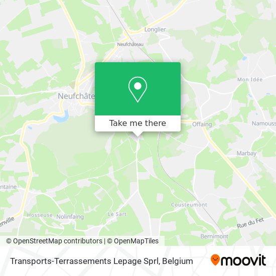 Transports-Terrassements Lepage Sprl map