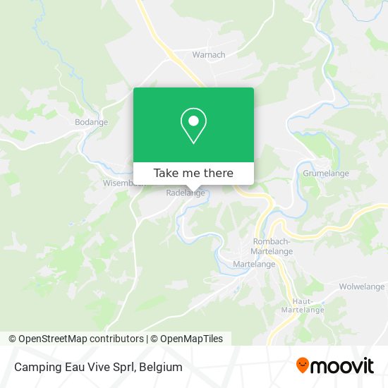 Camping Eau Vive Sprl map