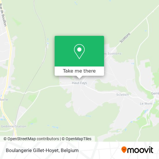 Boulangerie Gillet-Hoyet map