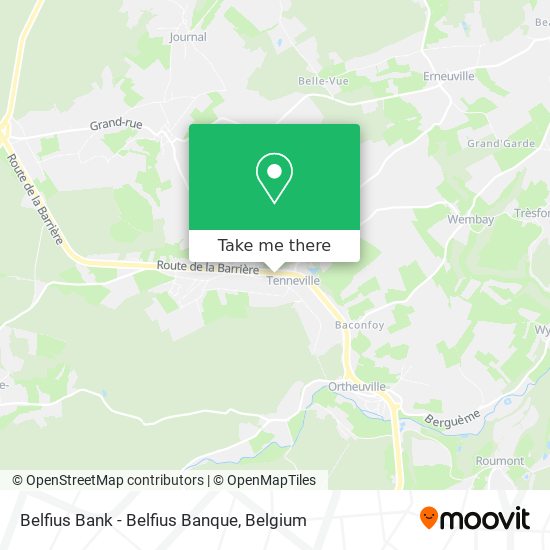 Belfius Bank - Belfius Banque map