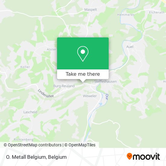 O. Metall Belgium map