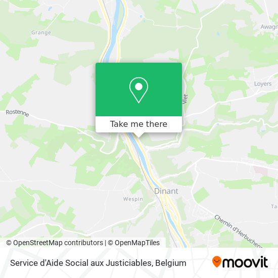 Service d'Aide Social aux Justiciables map