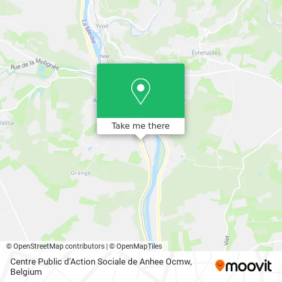 Centre Public d'Action Sociale de Anhee Ocmw map