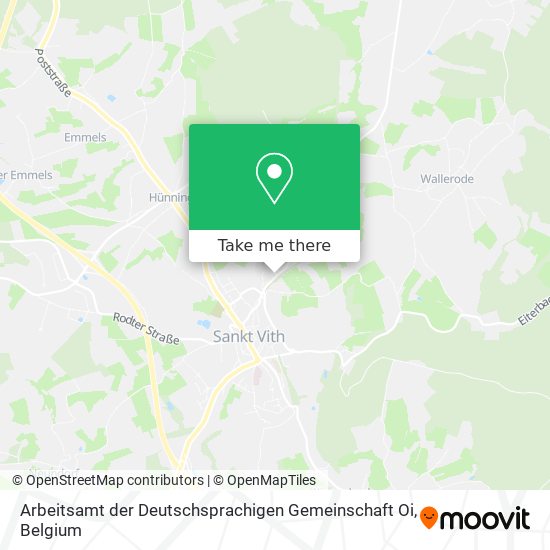 Arbeitsamt der Deutschsprachigen Gemeinschaft Oi map