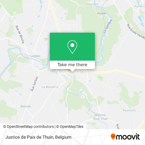 Justice de Paix de Thuin map