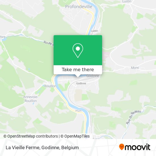 La Vieille Ferme, Godinne map