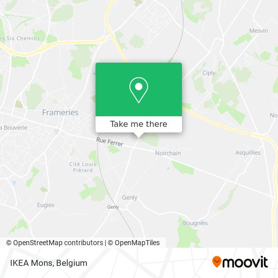 IKEA Mons map