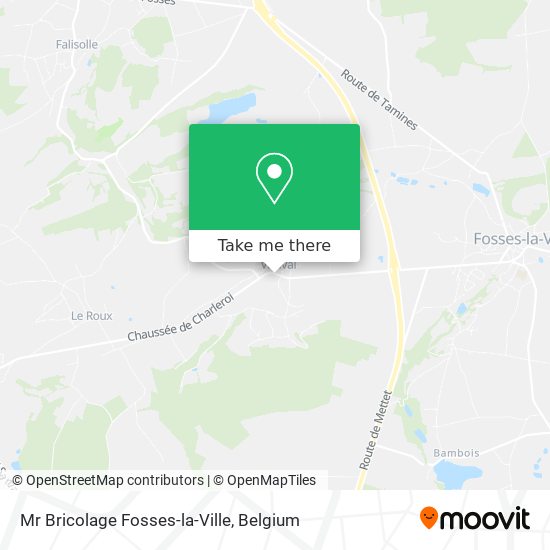 Mr Bricolage Fosses-la-Ville map