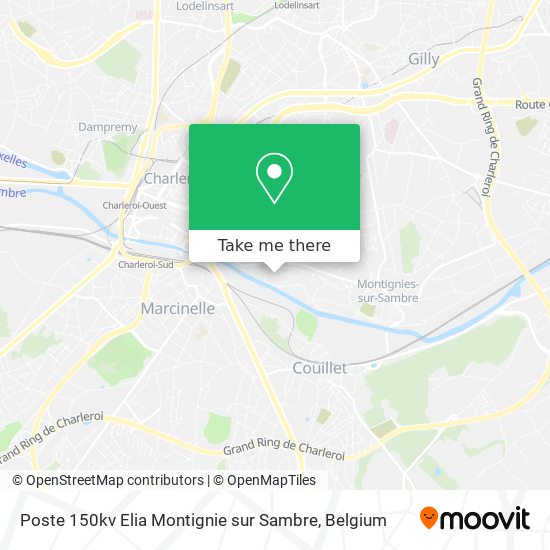 Poste 150kv Elia Montignie sur Sambre plan