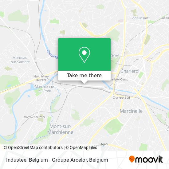 Industeel Belgium - Groupe Arcelor map