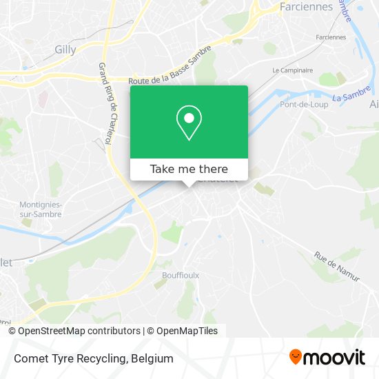 Comet Tyre Recycling map