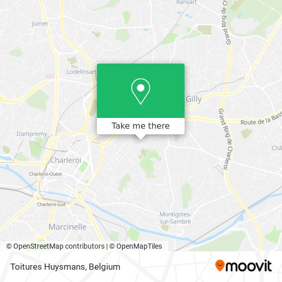 Toitures Huysmans map