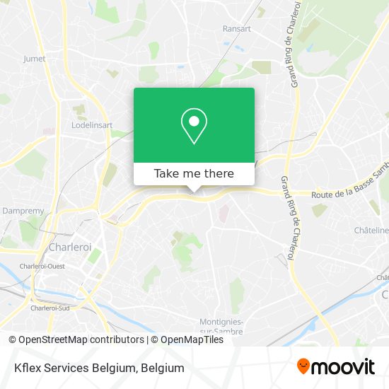 Kflex Services Belgium map