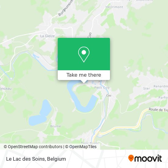 Le Lac des Soins map