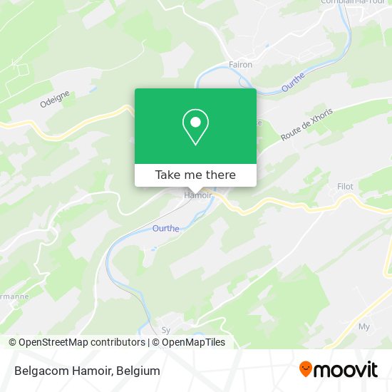 Belgacom Hamoir map