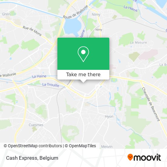 Cash Express map